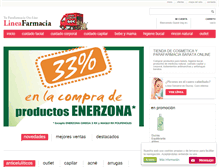 Tablet Screenshot of lineafarmacia.com
